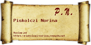 Piskolczi Norina névjegykártya